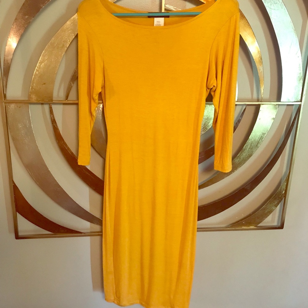 Mustard Midi Dress
